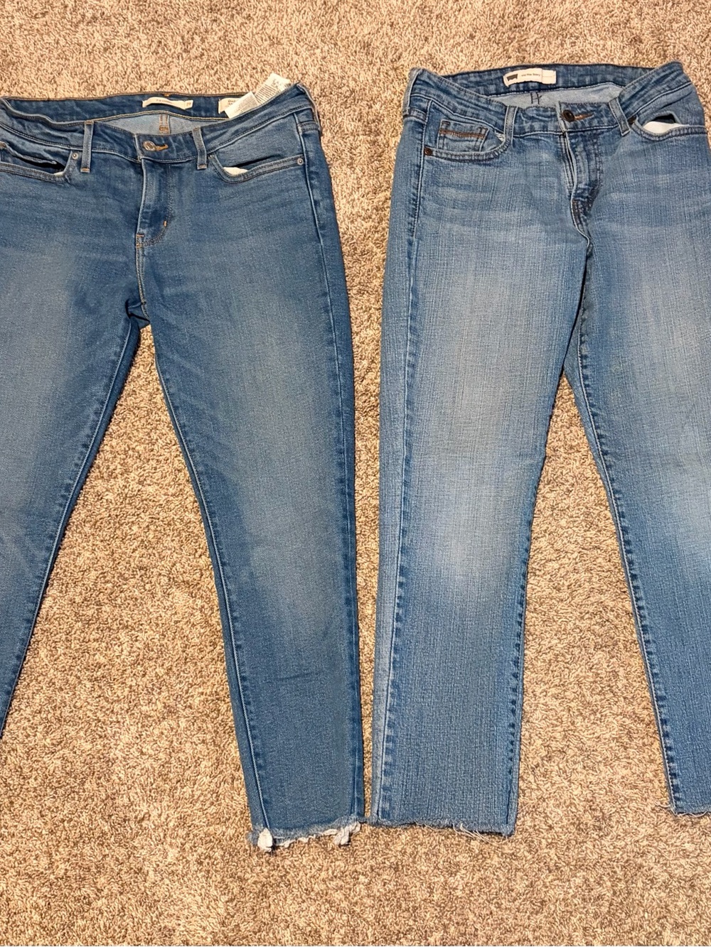 Levi Women's Skinny Jeans Size 29x30-Casual Everyday Denim PAIR